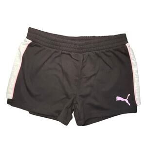 black and pink PUMA shorts kids size L